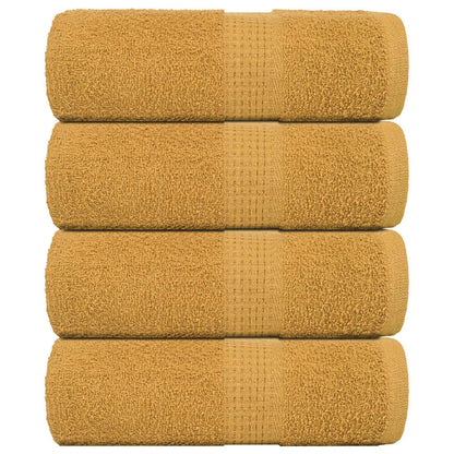 Wash Towels 4 pcs FROGN Gold 30x30 cm 100% Cotton