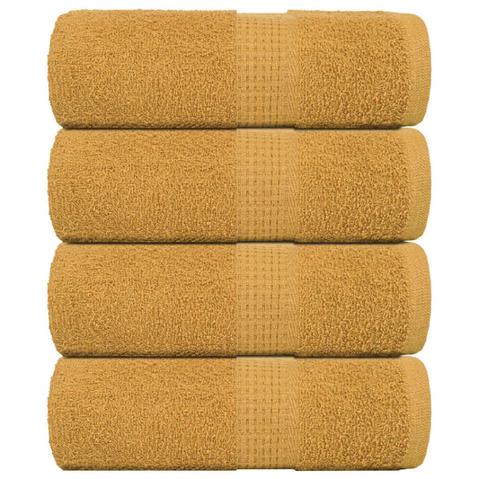 Wash Towels 4 pcs FROGN Gold 30x30 cm 100% Cotton