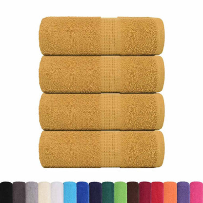 Wash Towels 4 pcs FROGN Gold 30x30 cm 100% Cotton