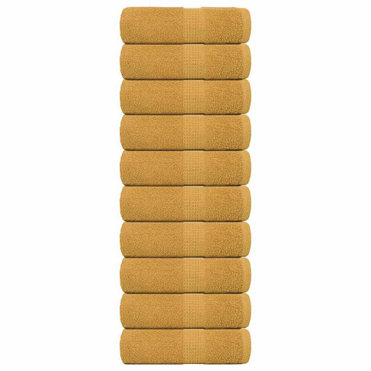 Wash Towels 10 pcs FROGN Gold 30x30 cm 100% Cotton