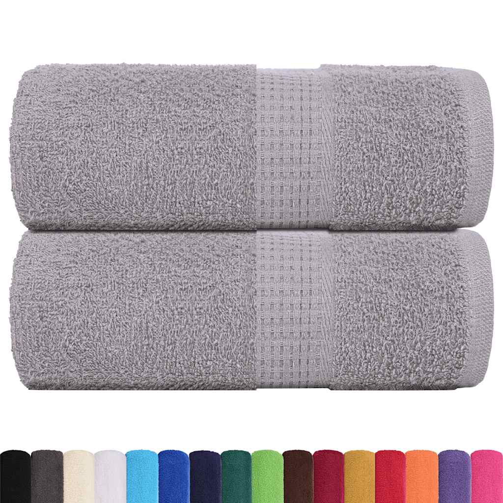 Wash Towels 2 pcs FROGN Grey 30x30 cm 100% Cotton