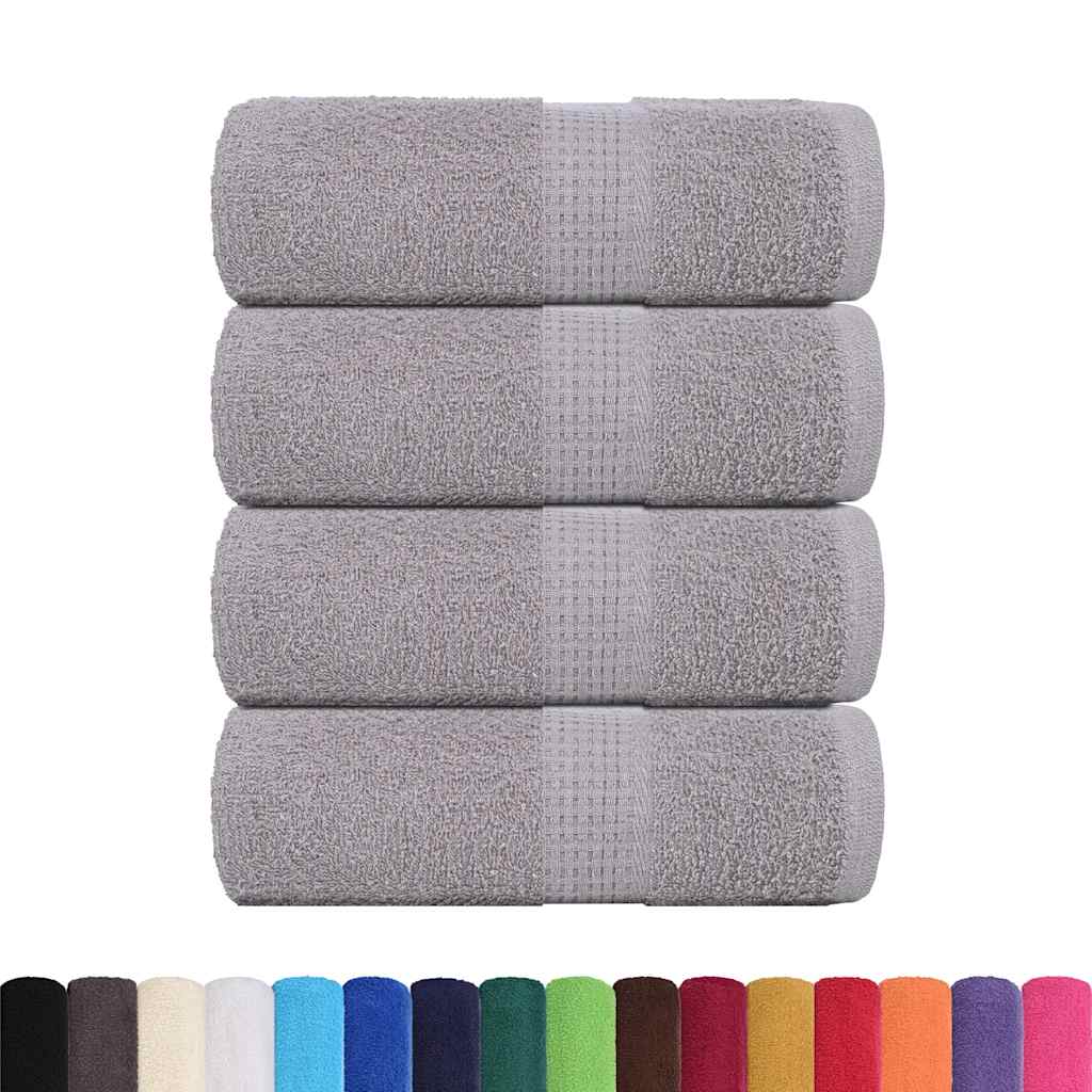 Wash Towels 4 pcs FROGN Grey 30x30 cm 100% Cotton