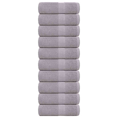 Wash Towels 10 pcs FROGN Grey 30x30 cm 100% Cotton