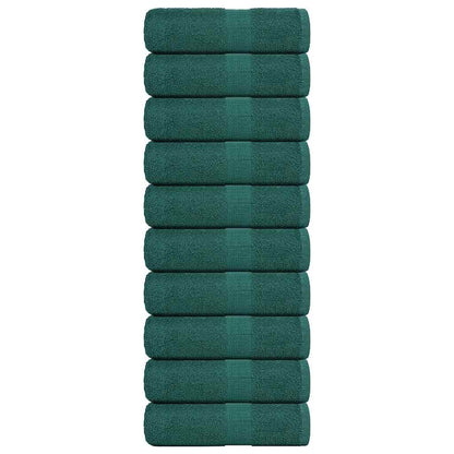 Wash Towels 10 pcs FROGN Green 30x30 cm 100% Cotton