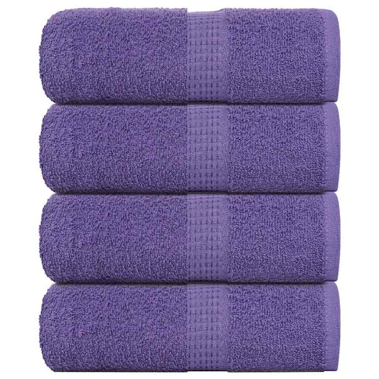 Wash Towels 4 pcs FROGN Purple 30x30 cm 100% Cotton