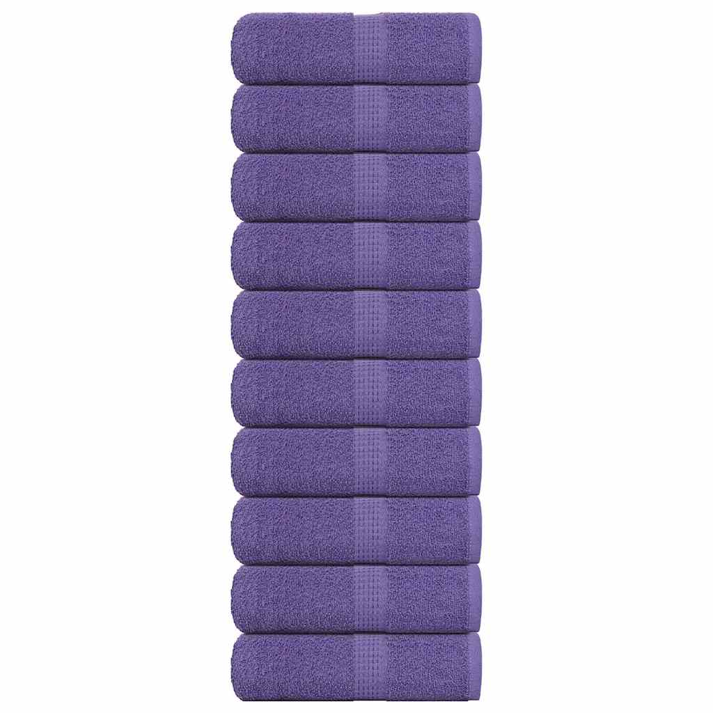 Wash Towels 10 pcs FROGN Purple 30x30 cm 100% Cotton