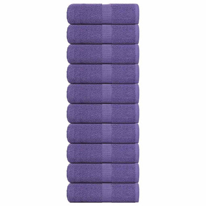 Wash Towels 10 pcs FROGN Purple 30x30 cm 100% Cotton