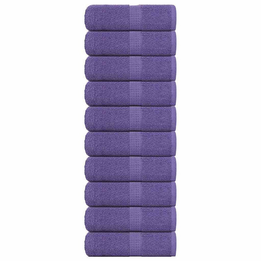 Wash Towels 10 pcs FROGN Purple 30x30 cm 100% Cotton