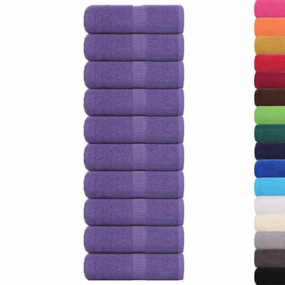 Wash Towels 10 pcs FROGN Purple 30x30 cm 100% Cotton