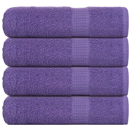 Shower Towels 4 pcs Purple 70x140 cm 360 gsm 100% Cotton