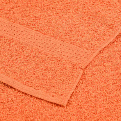 Towels 10 pcs Orange 100x200 cm 360 gsm 100% Cotton