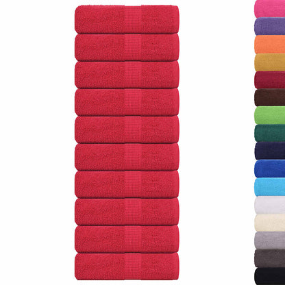 Wash Towels 10 pcs FROGN Red 30x30 cm 100% Cotton