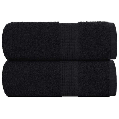 Wash Towels 2 pcs FROGN Black 30x30 cm 100% Cotton