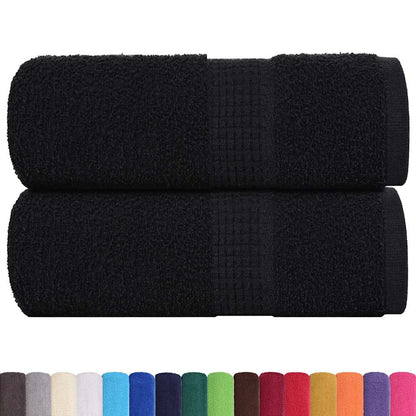 Wash Towels 2 pcs FROGN Black 30x30 cm 100% Cotton