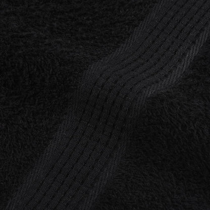 Shower Towels 4 pcs Black 70x140 cm 360 gsm 100% Cotton