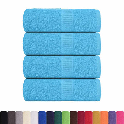 Wash Towels 4 pcs FROGN Turquoise 30x30 cm 100% Cotton