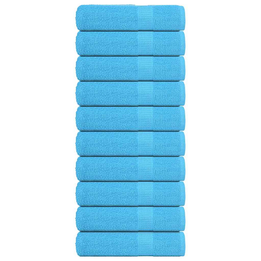 Shower Towels 10 pcs Turquoise 70x140 cm 360 gsm 100% Cotton