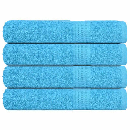 Towels 4 pcs Turquoise 100x200 cm 360 gsm 100% Cotton