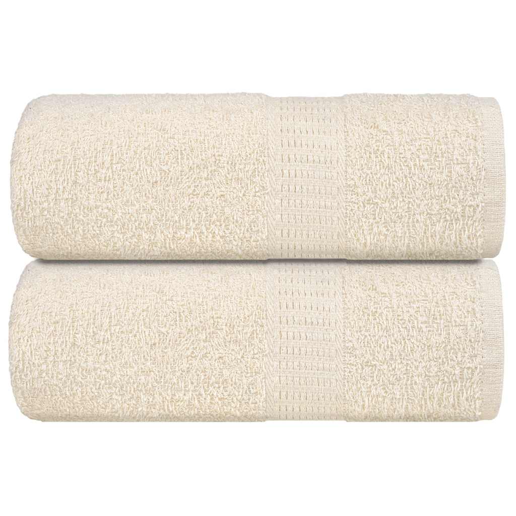 Wash Towels 2 pcs FROGN Cream 30x30 cm 100% Cotton