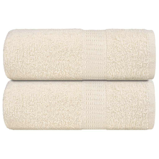 Wash Towels 2 pcs FROGN Cream 30x30 cm 100% Cotton