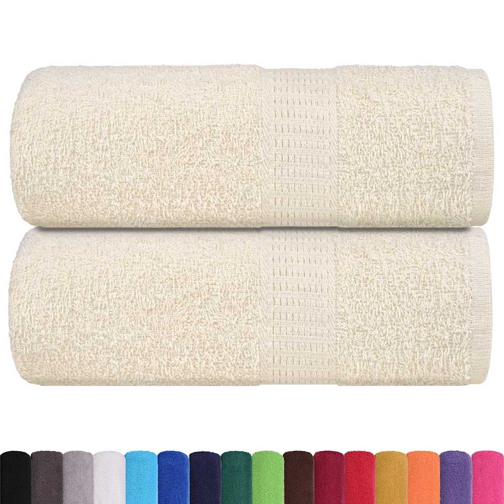 Wash Towels 2 pcs FROGN Cream 30x30 cm 100% Cotton