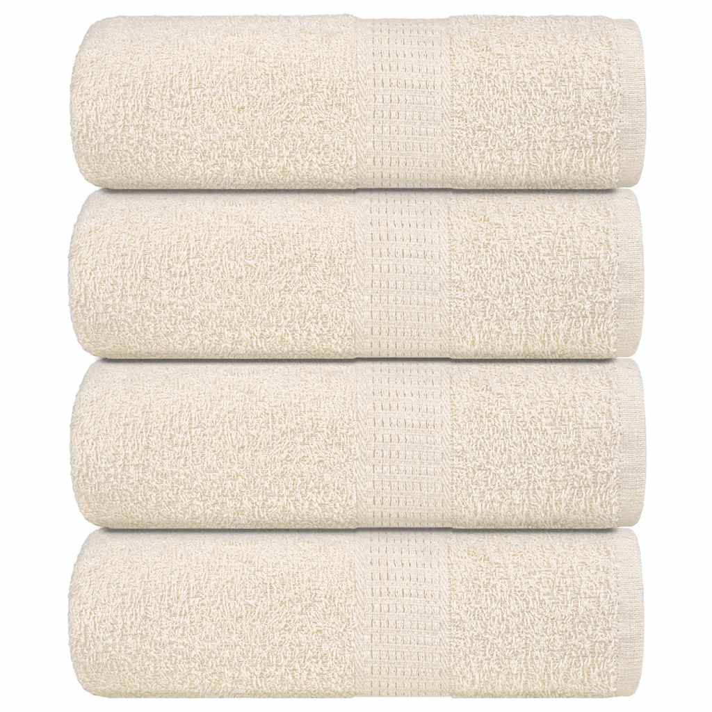 Wash Towels 4 pcs FROGN Cream 30x30 cm 100% Cotton