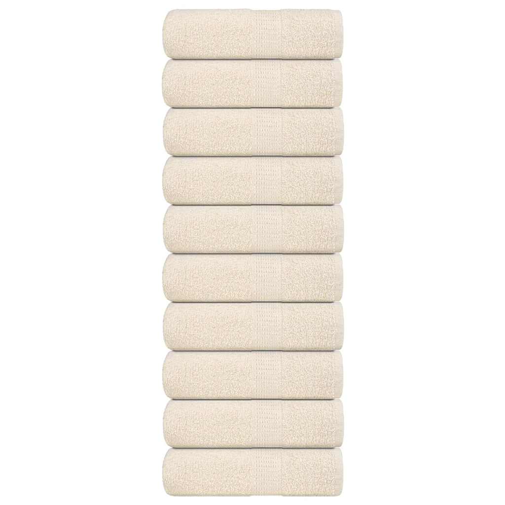 Wash Towels 10 pcs FROGN Cream 30x30 cm 100% Cotton