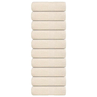 Wash Towels 10 pcs FROGN Cream 30x30 cm 100% Cotton