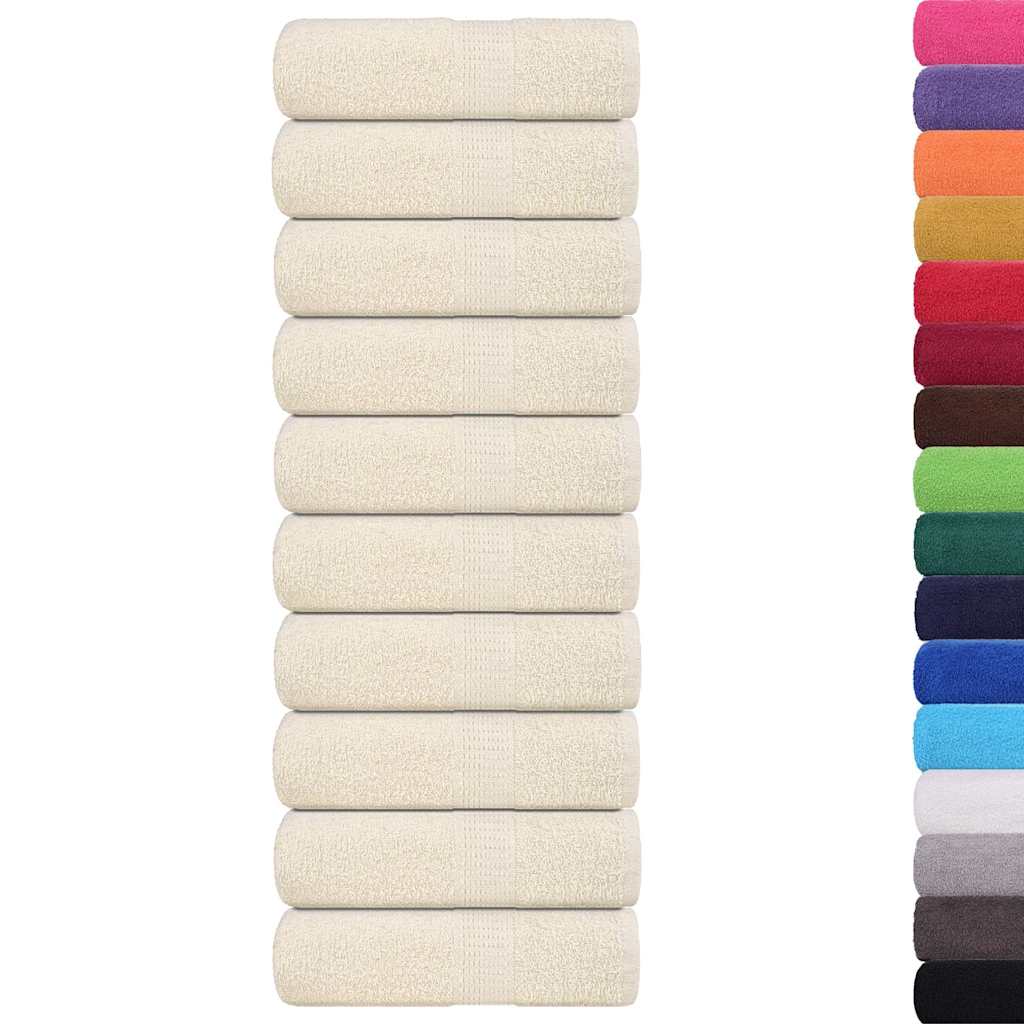 Wash Towels 10 pcs FROGN Cream 30x30 cm 100% Cotton
