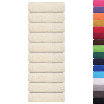 Wash Towels 10 pcs FROGN Cream 30x30 cm 100% Cotton