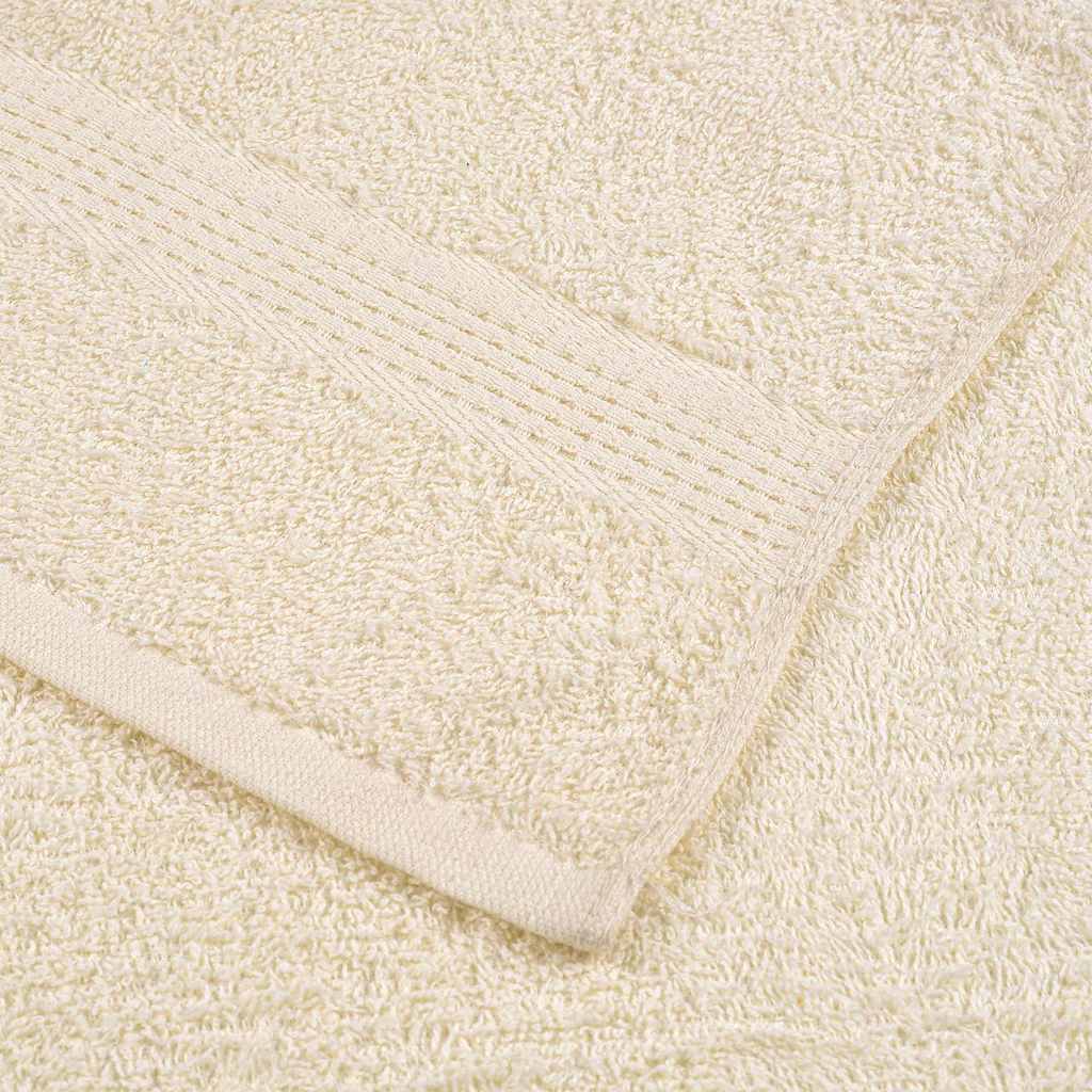 Guest Towels 10 pcs Cream 30x50 cm 360 gsm 100% Cotton