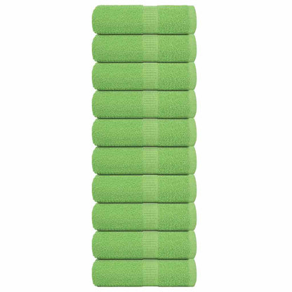 Wash Towels 10 pcs FROGN Apple Green 30x30 cm 100% Cotton