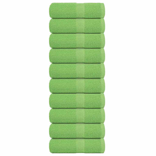 Wash Towels 10 pcs FROGN Apple Green 30x30 cm 100% Cotton