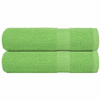 Bath Towels 2 pcs Apple Green 100x150 cm 360 gsm 100% Cotton