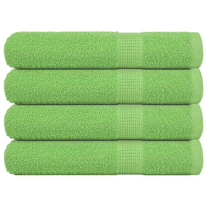 Sauna Towels 4 pcs Apple Green 80x200 cm 360 gsm 100% Cotton