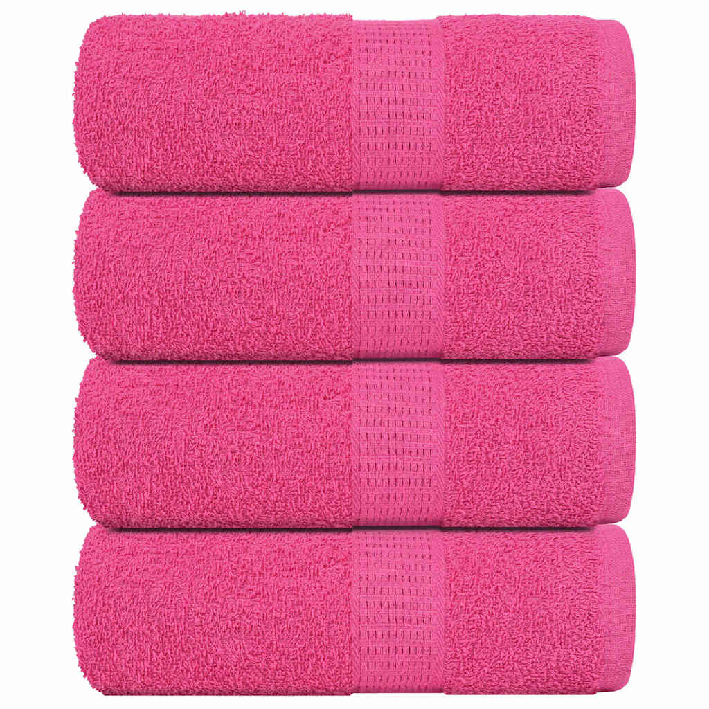 Wash Towels 4 pcs FROGN Pink 30x30 cm 100% Cotton
