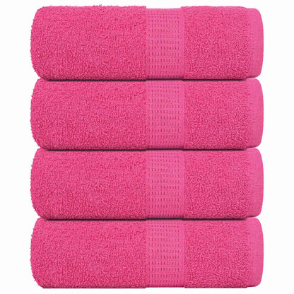 Wash Towels 4 pcs FROGN Pink 30x30 cm 100% Cotton