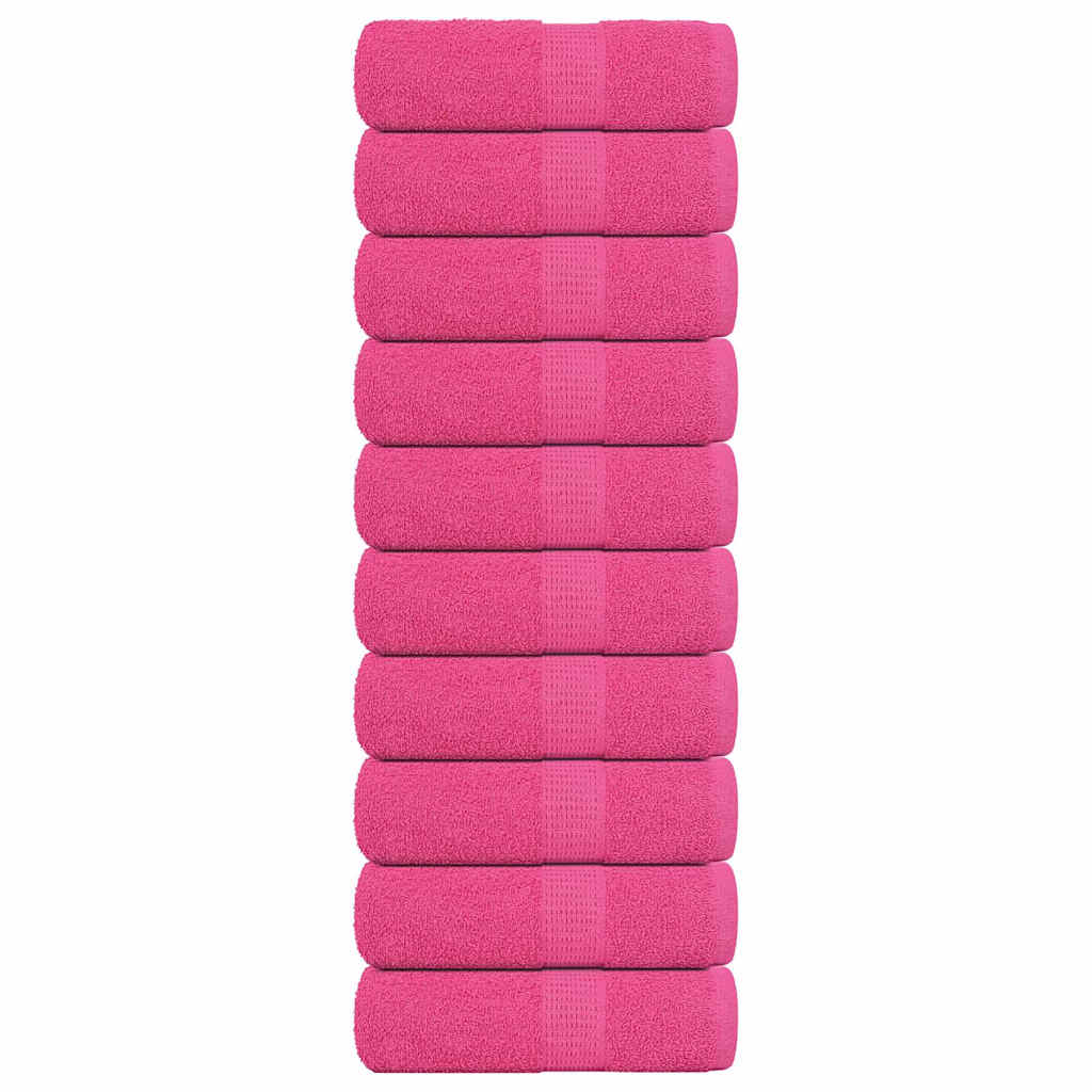 Wash Towels 10 pcs FROGN Pink 30x30 cm 100% Cotton