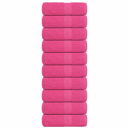 Wash Towels 10 pcs FROGN Pink 30x30 cm 100% Cotton