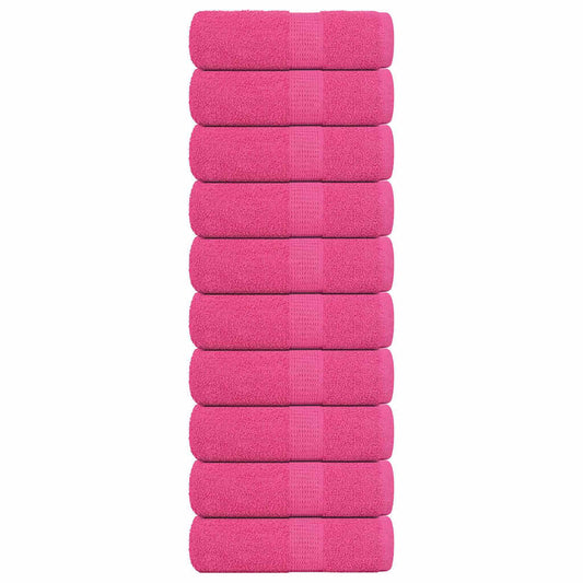 Wash Towels 10 pcs FROGN Pink 30x30 cm 100% Cotton