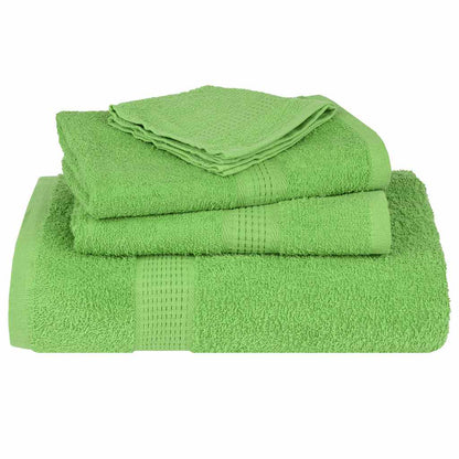 8 Piece Towel Set Apple Green 360 gsm 100% Cotton