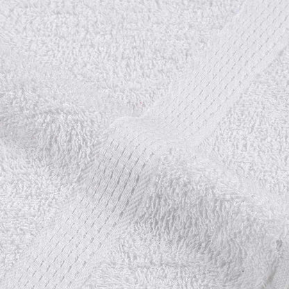 6 Piece Towel Set White 360 gsm 100% Cotton