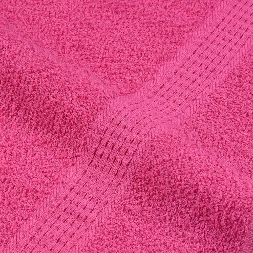 6 Piece Towel Set Pink 360 gsm 100% Cotton