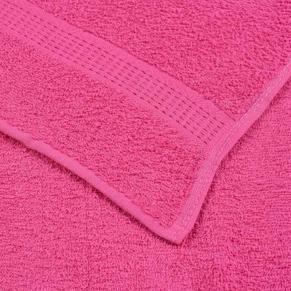 6 Piece Towel Set Pink 360 gsm 100% Cotton