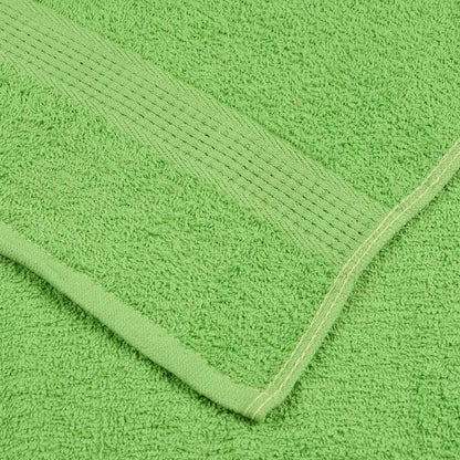 12 Piece Towel Set Apple Green 360 gsm 100% Cotton