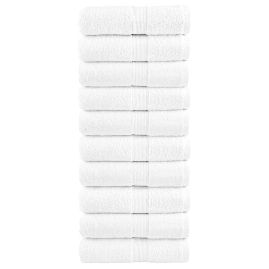 Premium Wash Towels SOLUND 10pcs White 30x30cm 600gsm