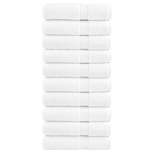 Premium Hand Towels SOLUND 10pcs White 50x100cm 600gsm