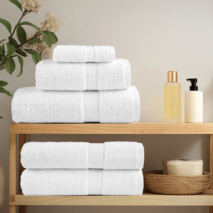 Premium Shower Towels SOLUND 2pcs White 70x140cm 600gsm