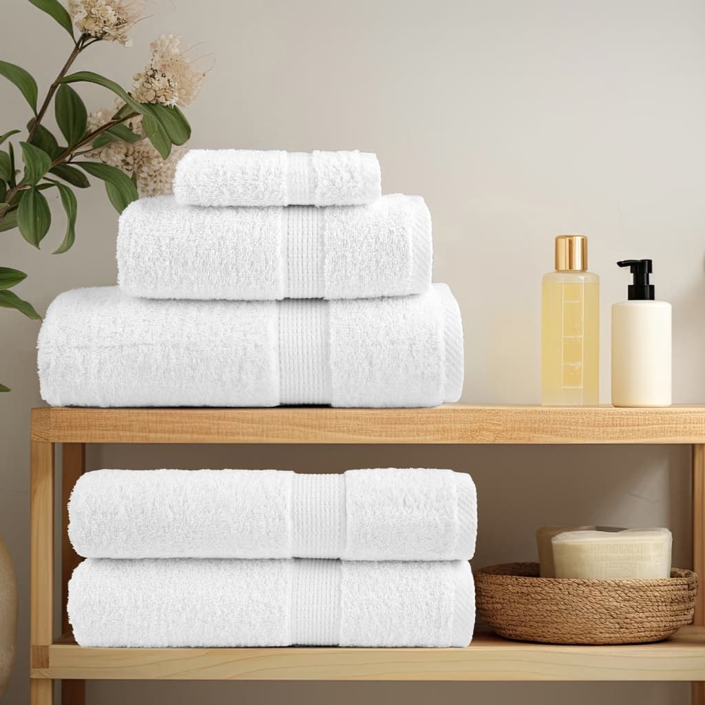 Premium Shower Towels SOLUND 4pcs White 70x140cm 600gsm