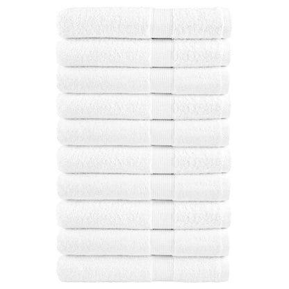 Premium Towels SOLUND 10pcs White 100x200cm 600gsm